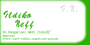 ildiko neff business card